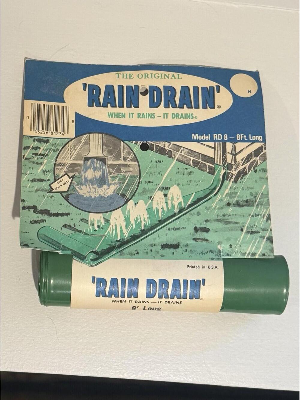 Rain Drain Model RD-8 - The Original - NOS - USA